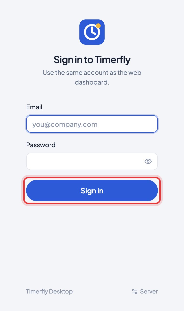 Signing in to the desktop app